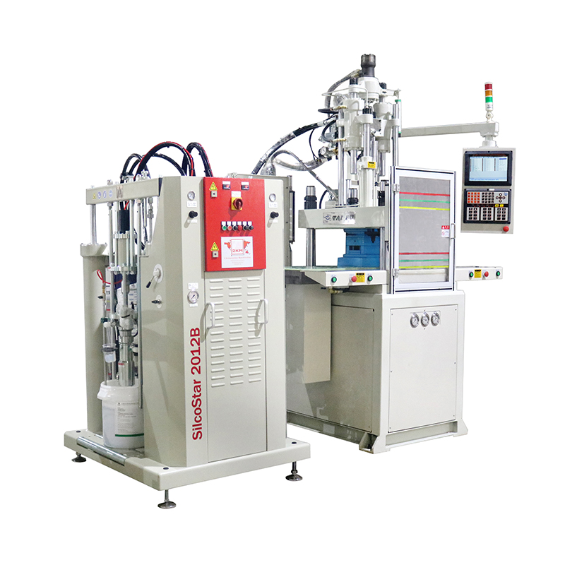 V85SD-LSR立式雙滑板硅膠機